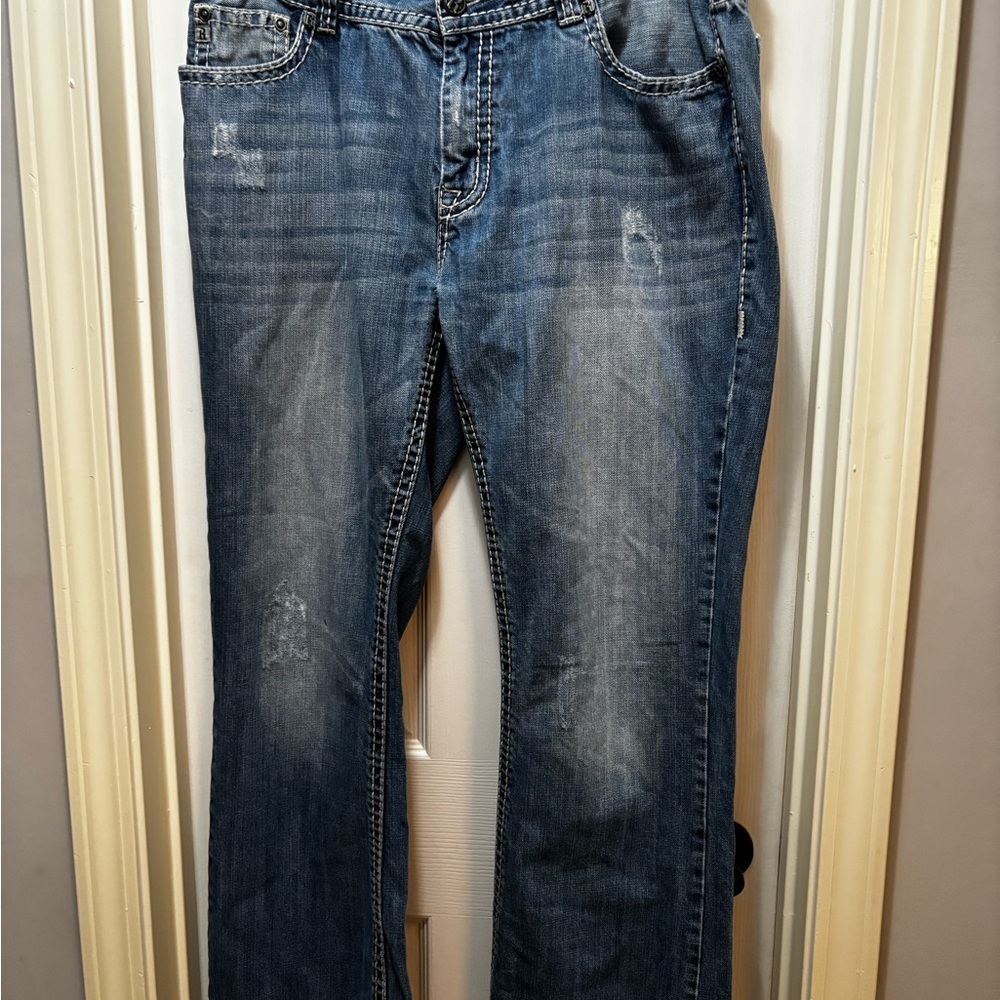 Denim Rock & Roll Cowboy Relaxed Denim Jeans
Size 36x34
Smoke Free Home